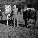 Helmuth et ses chevaux en 1946